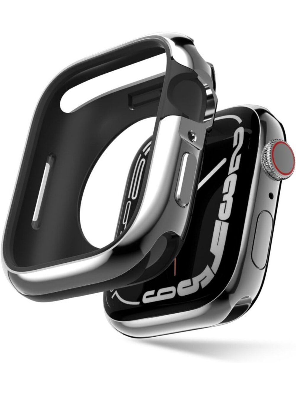 41mm Aluminum Hard Case for Apple Watch Series 9/8/7 - Shock-Absorbing, Glossy